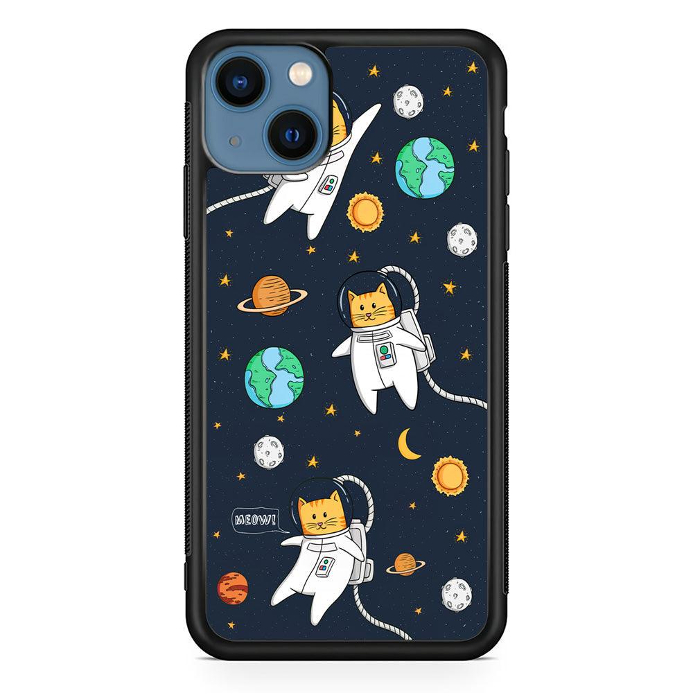 Animal Astronauts Reach for The Star iPhone 14 Plus Case-3D Case-Oxvistore