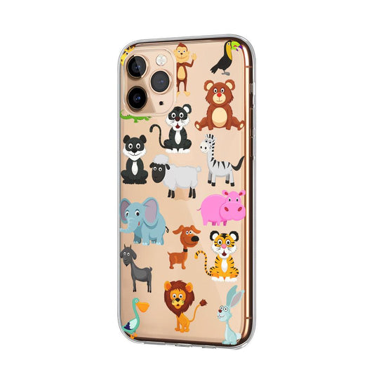Animal Cartoon Collection Clear Soft Case-Oxvistore
