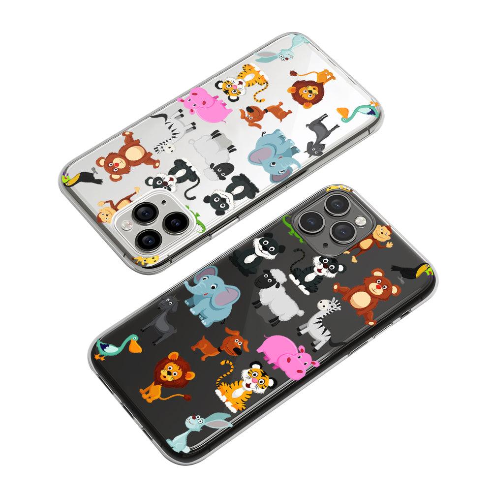 Animal Cartoon Collection Clear Soft Case-Oxvistore