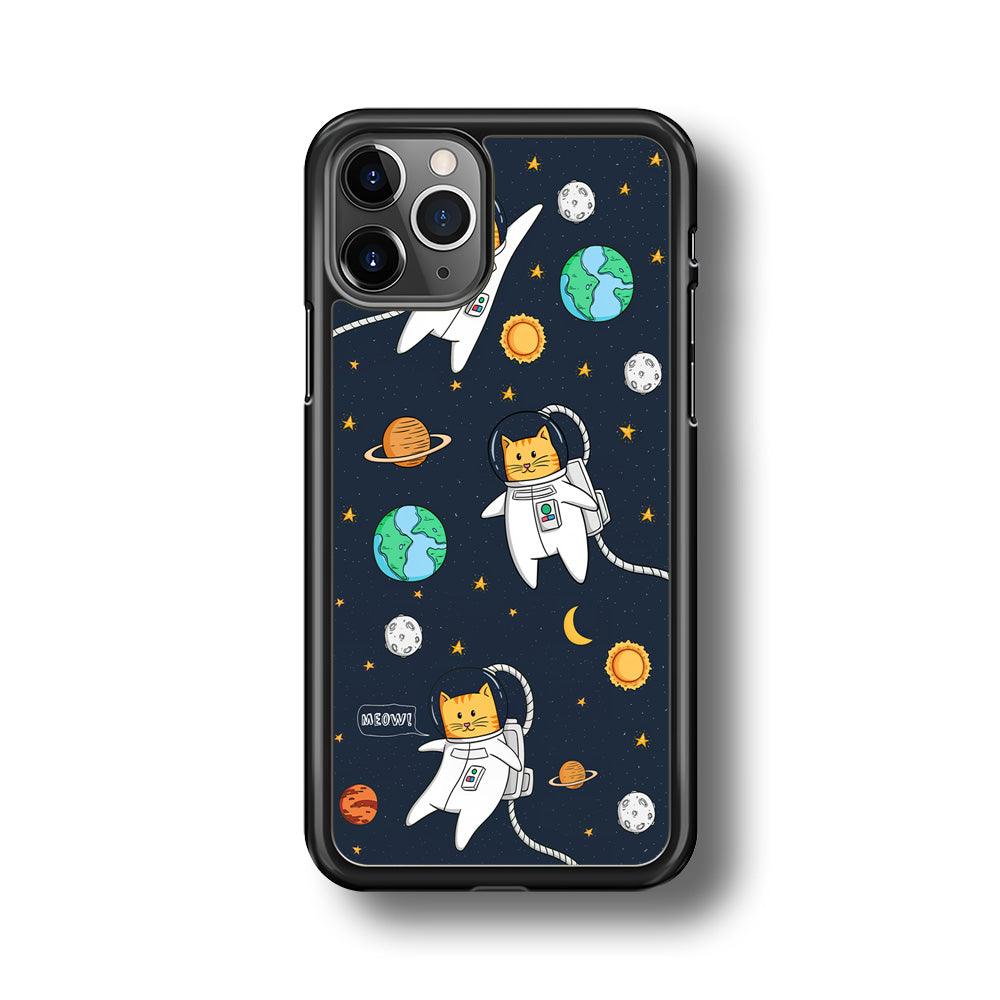 Animal Astronauts Reach for The Star iPhone 11 Pro Case-Rubber Black (2D Case)-Oxvistore