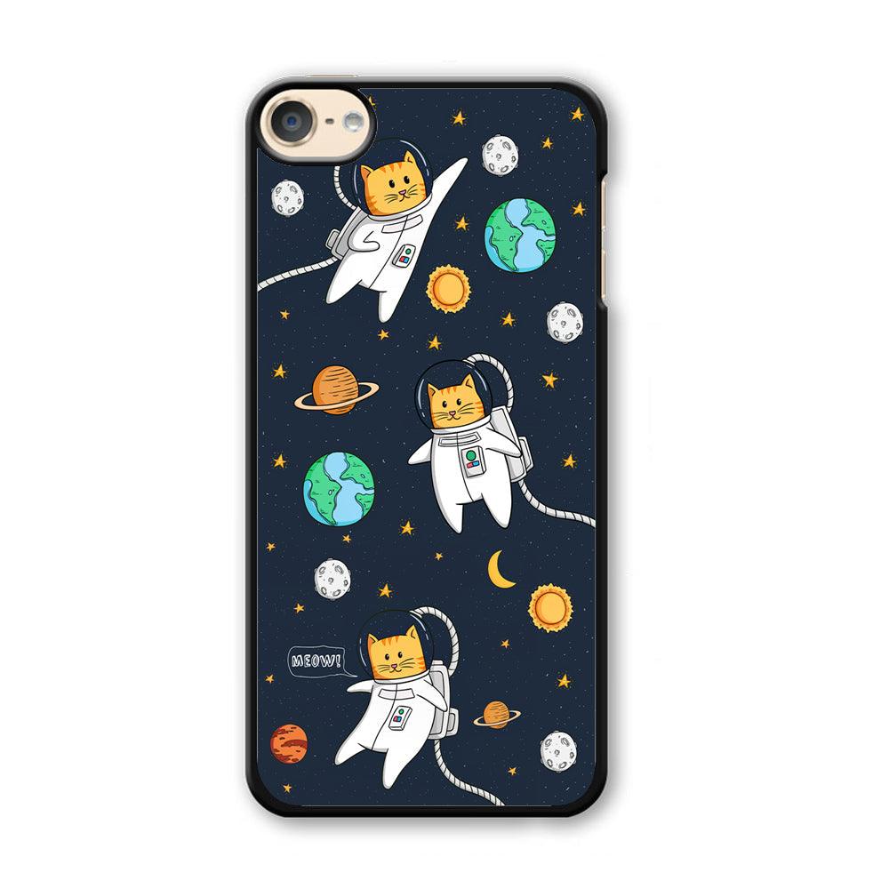 Animal Astronauts Reach for The Star iPod Touch 6 Case-Plastic Black (2D Case)-Oxvistore
