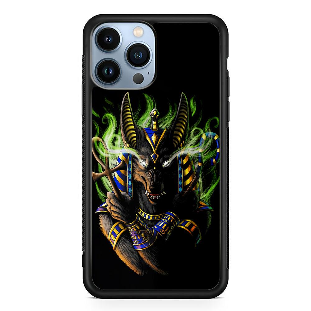 Anubis The God of The Dead 2D Rubber Phone Case-Black-Oxvistore