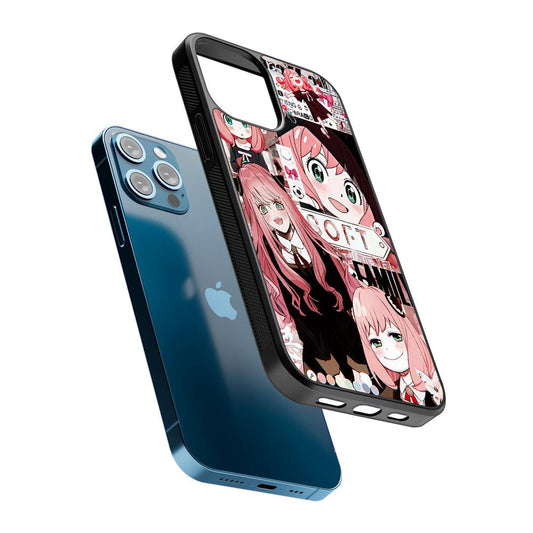 Anya Forger Aesthetic 2D Rubber Phone Case-Oxvistore