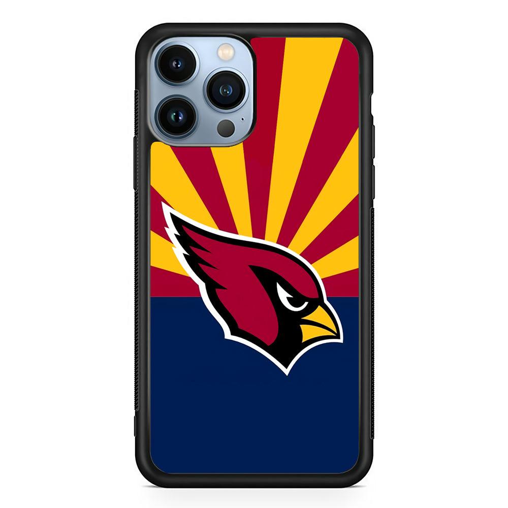 Arizona Cardinals Logo 2D Rubber Phone Case-Black-Oxvistore