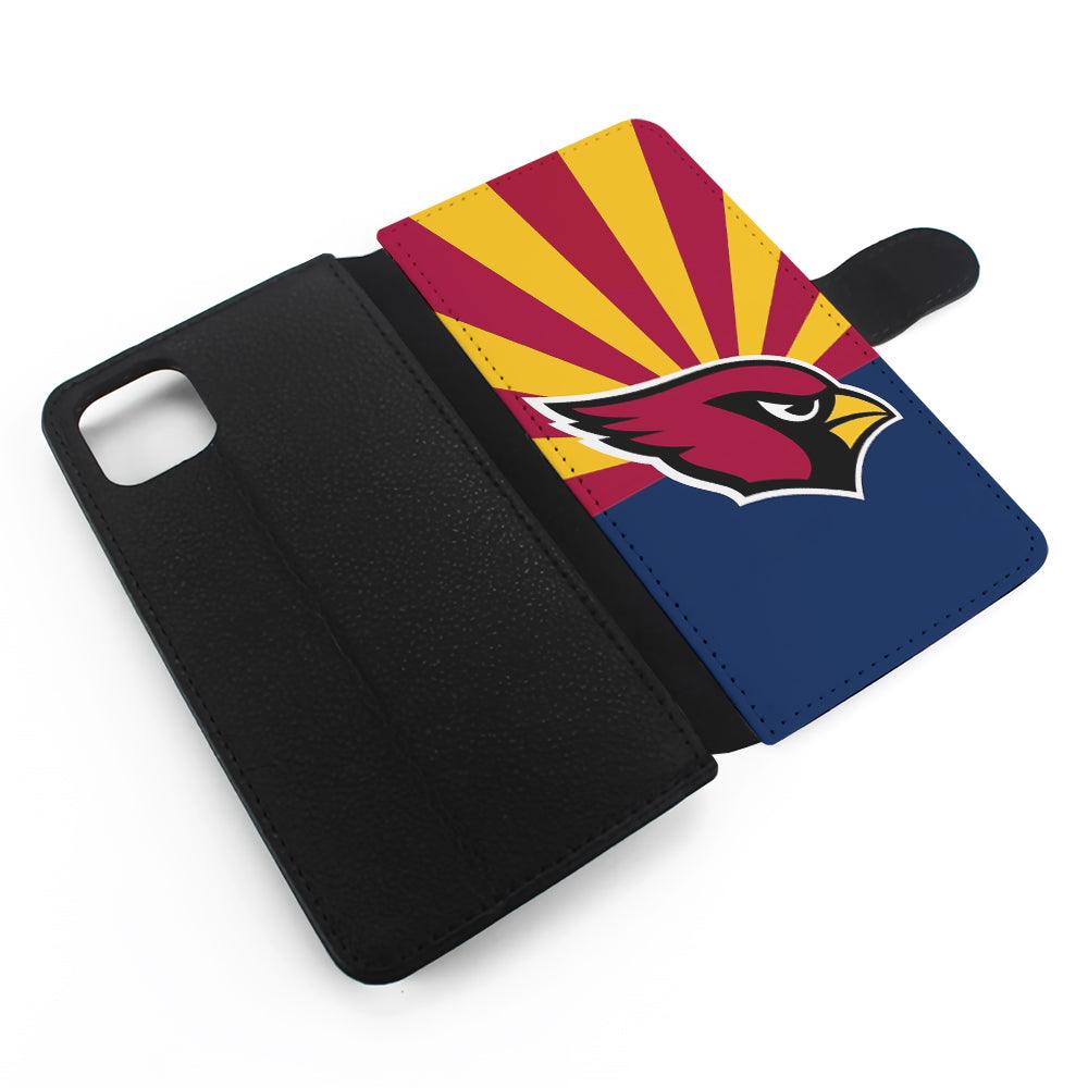 Arizona Cardinals Logo Flip Wallet Phone Case-Oxvistore