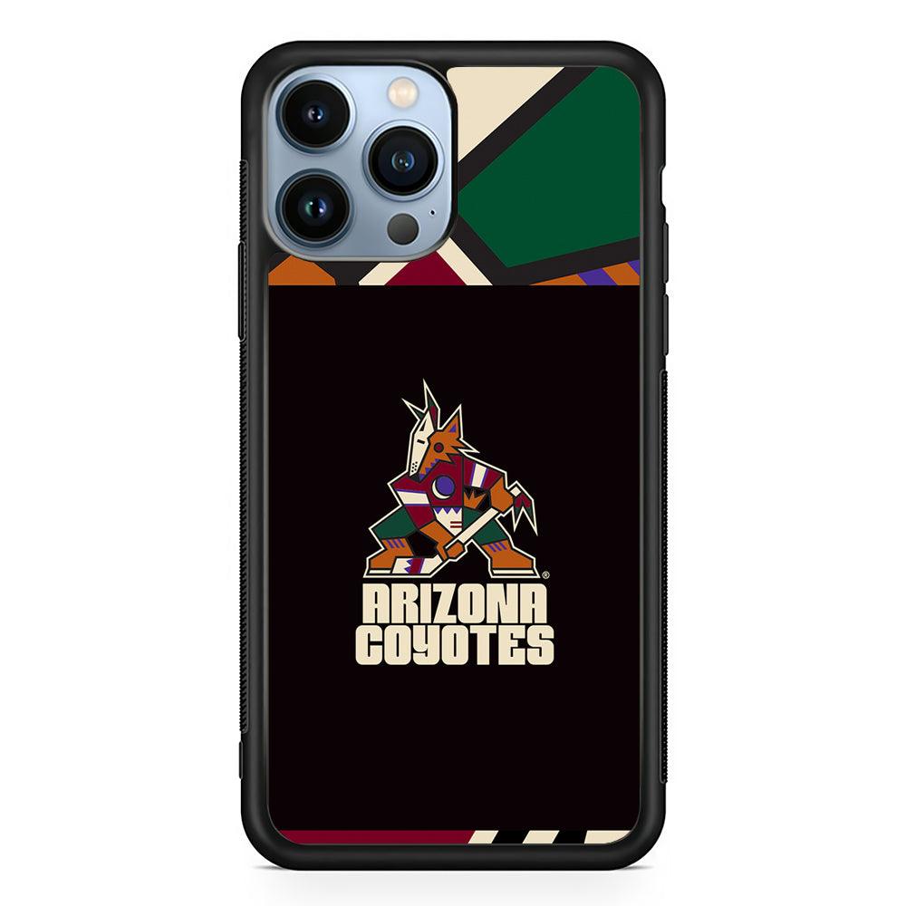 Arizona Coyotes Logo 2D Rubber Phone Case-Black-Oxvistore