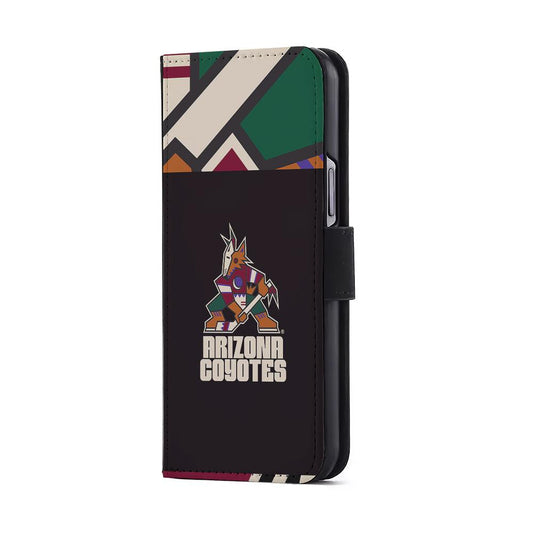 Arizona Coyotes Logo Flip Wallet Phone Case-Oxvistore