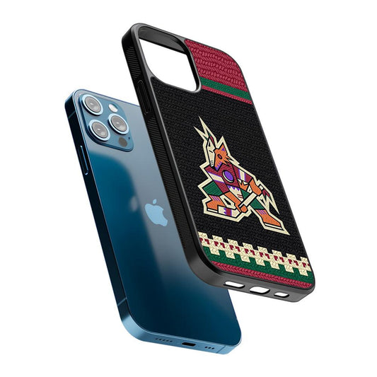 Arizona Coyotes Pattern 2D Rubber Phone Case-Oxvistore