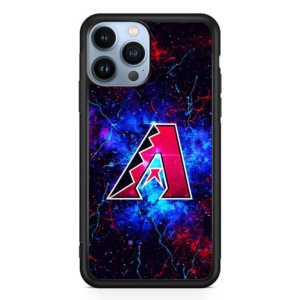 Arizona Diamondbacks Abstract 2D Rubber Phone Case-Black-Oxvistore