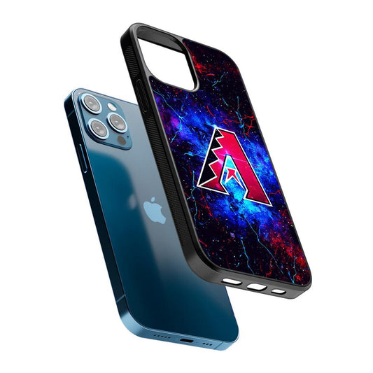 Arizona Diamondbacks Abstract 2D Rubber Phone Case-Oxvistore