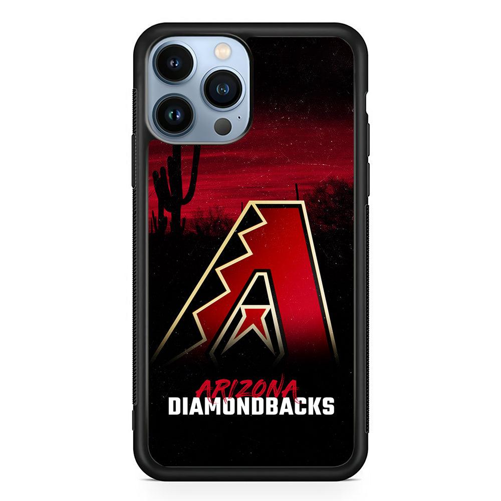 Arizona Diamondbacks Logo 2D Rubber Phone Case-Black-Oxvistore