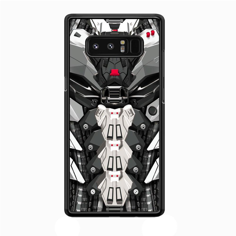 Armored Skin of Soldier Samsung Galaxy Note 8 Case-Rubber Black (2D Case)-Oxvistore