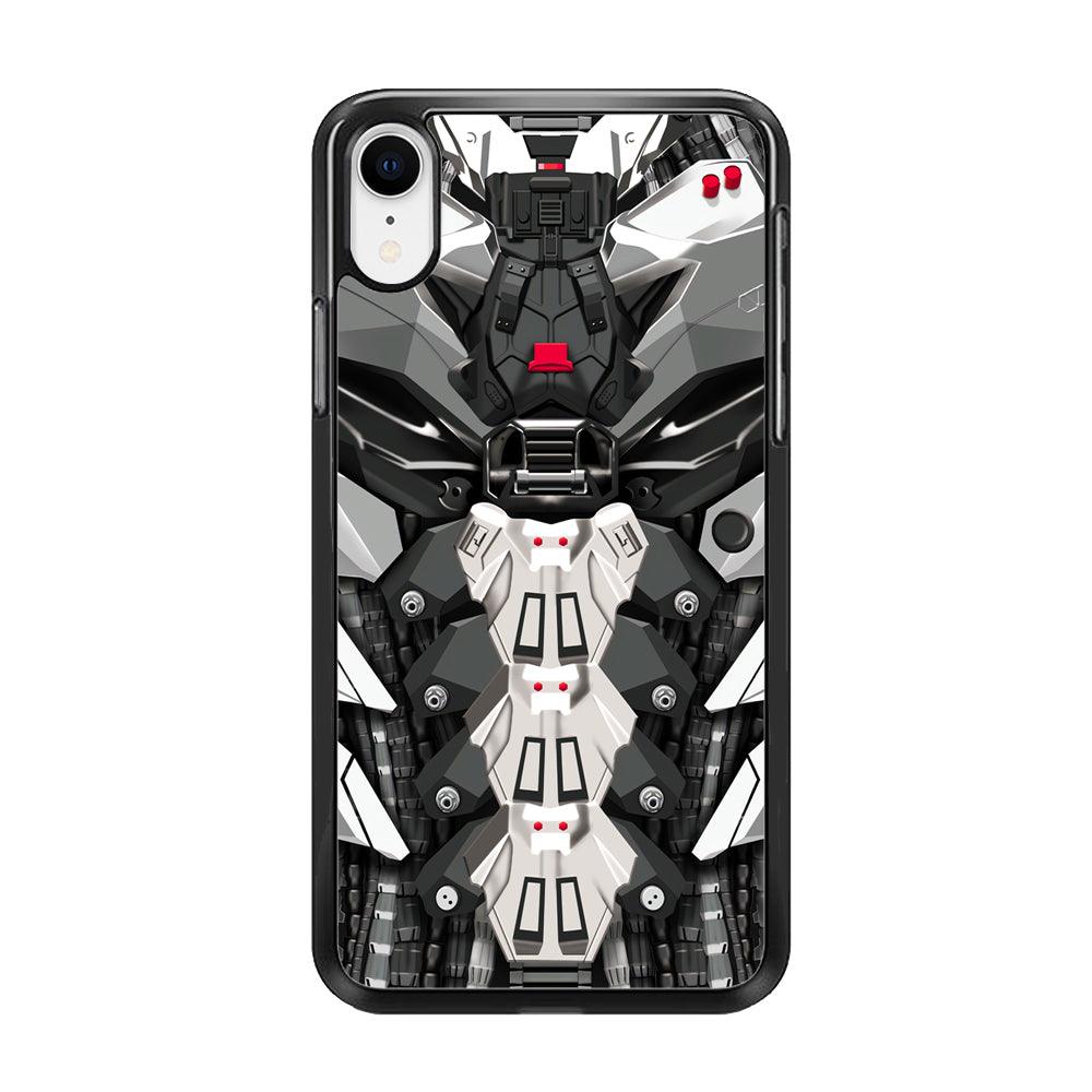 Armored Skin of Soldier iPhone XR Case-Rubber Black (2D Case)-Oxvistore