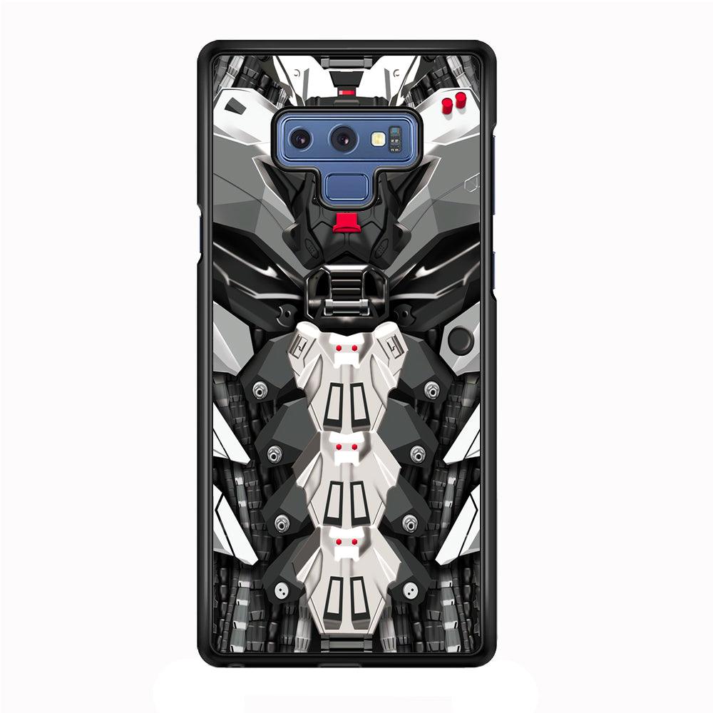 Armored Skin of Soldier Samsung Galaxy Note 9 Case-Rubber Black (2D Case)-Oxvistore