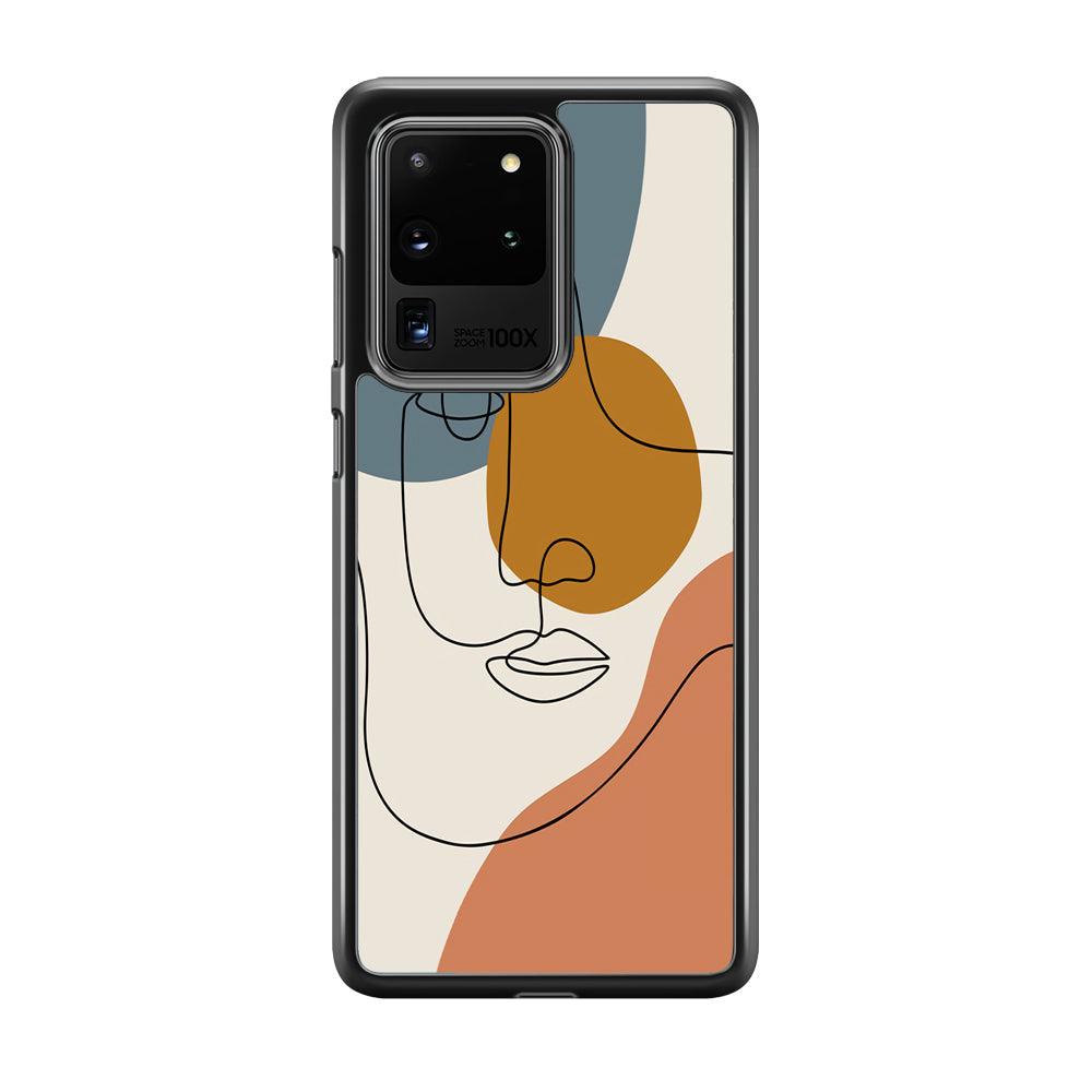 Art of Silhouette Moon Light Samsung Galaxy S20 Ultra Case-Rubber Black (2D Case)-Oxvistore