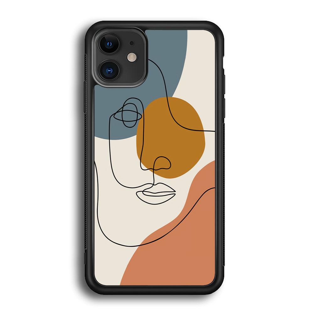 Art of Silhouette Moon Light iPhone 11 Case-Rubber Black (2D Case)-Oxvistore