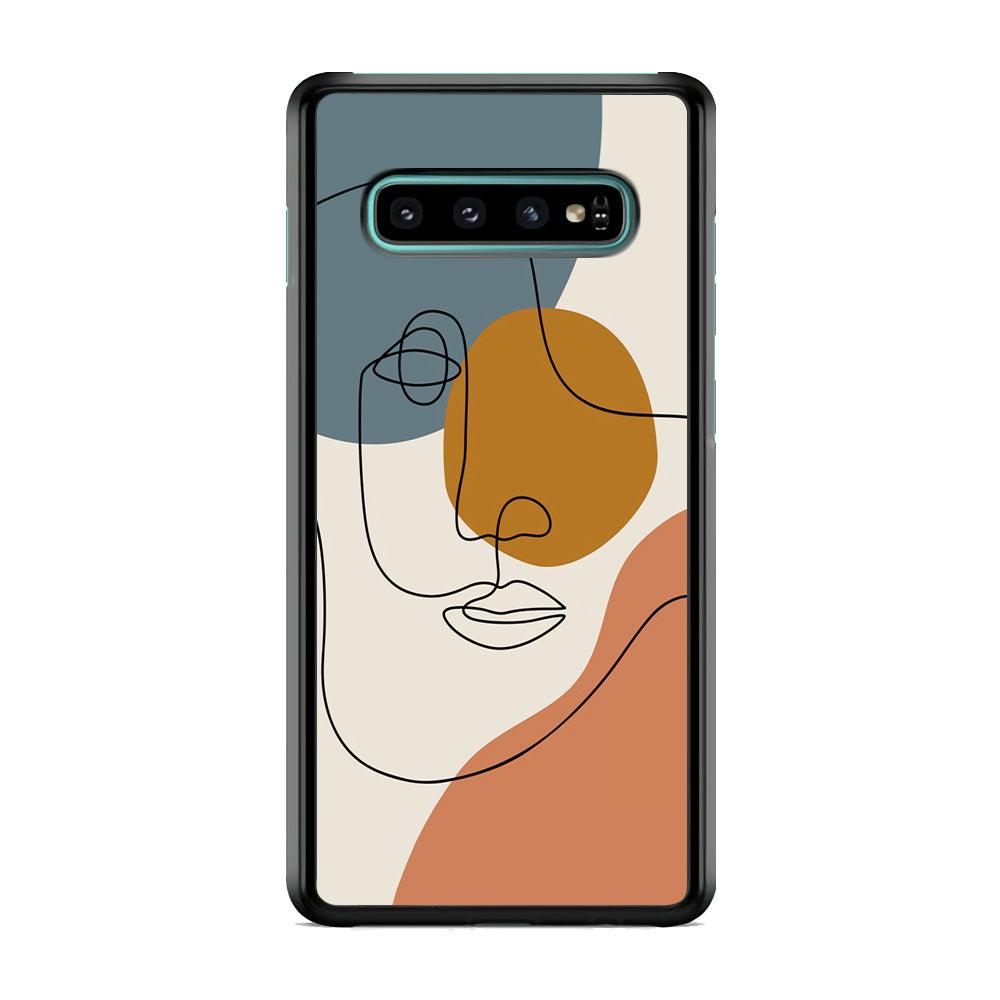 Art of Silhouette Moon Light Samsung Galaxy S10 Case-Rubber Black (2D Case)-Oxvistore