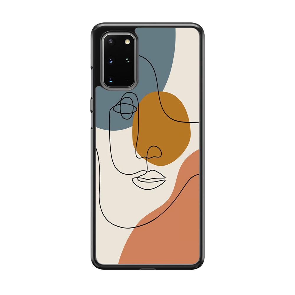 Art of Silhouette Moon Light Samsung Galaxy S20 Plus Case-Rubber Black (2D Case)-Oxvistore