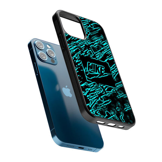 Artistic Nike Blue Abstract 2D Rubber Phone Case-Oxvistore