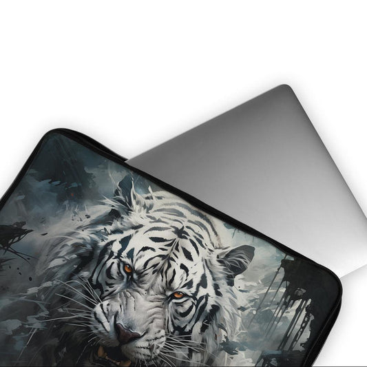 Artistic White Tiger Laptop Sleeve Protective Cover-Oxvistore