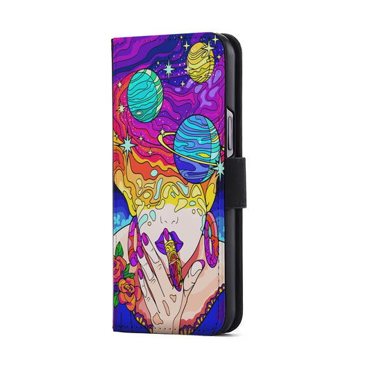Art of Mind Planetary Flip Wallet Phone Case-Oxvistore