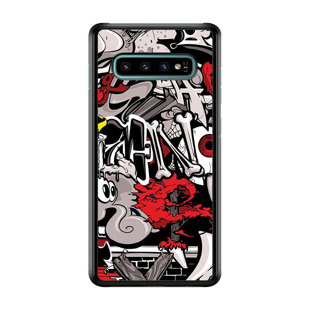Art of The Grafity House Samsung Galaxy S10 Plus Case-Rubber Black (2D Case)-Oxvistore