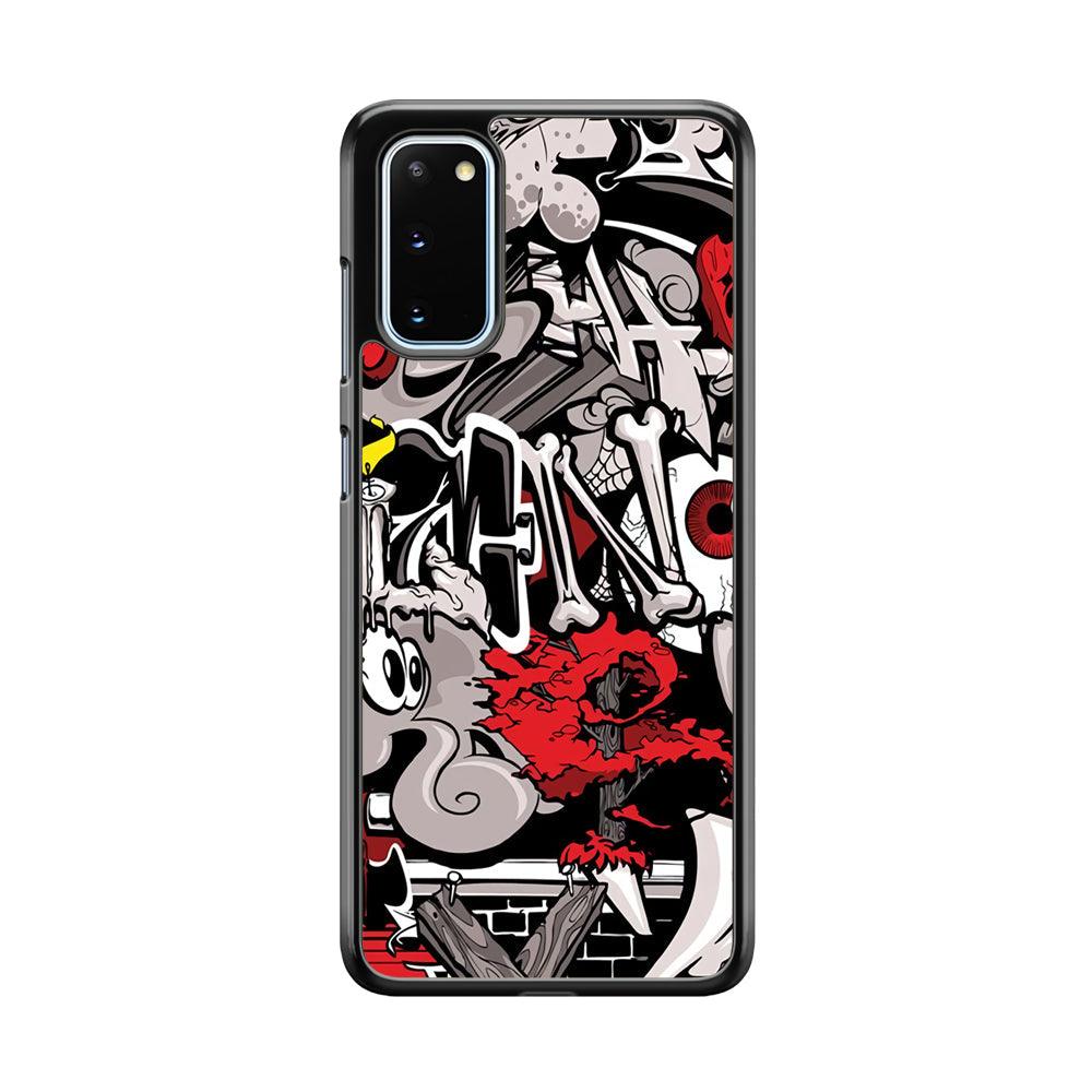 Art of The Grafity House Samsung Galaxy S20 Case-Rubber Black (2D Case)-Oxvistore
