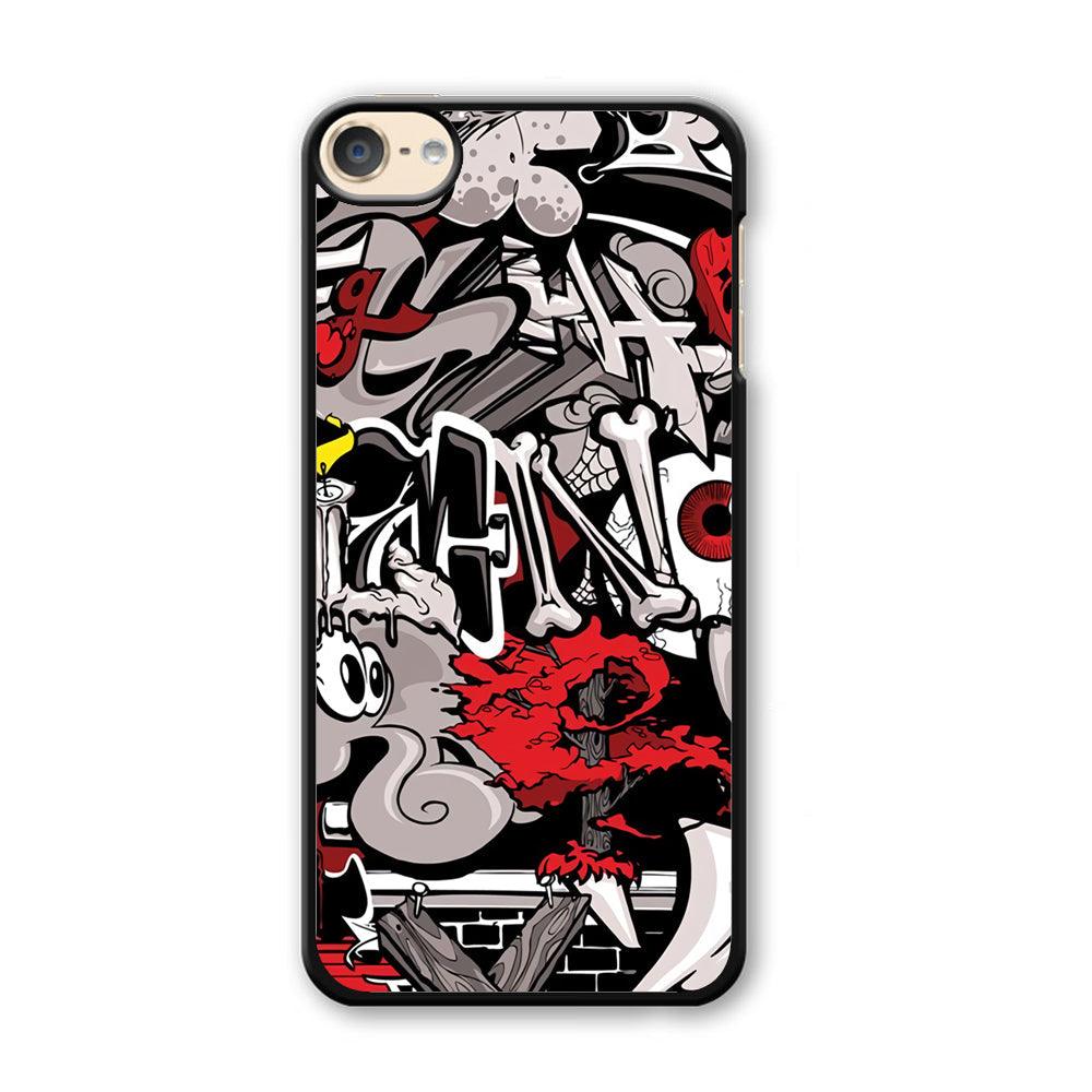 Art of The Grafity House iPod Touch 6 Case-Plastic Black (2D Case)-Oxvistore
