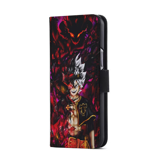 Asta Black Clover Manga Flip Wallet Phone Case-Oxvistore