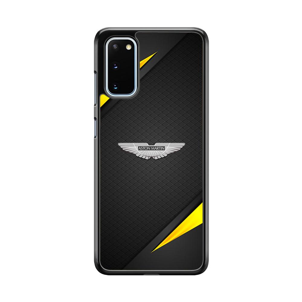 Aston Martin Silver Pinion Samsung Galaxy S20 Case-Rubber Black (2D Case)-Oxvistore