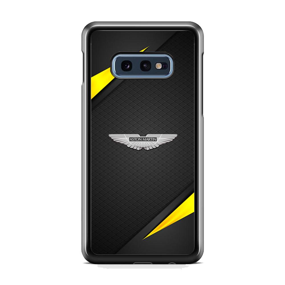 Aston Martin Silver Pinion Samsung Galaxy S10E Case-Rubber Black (2D Case)-Oxvistore