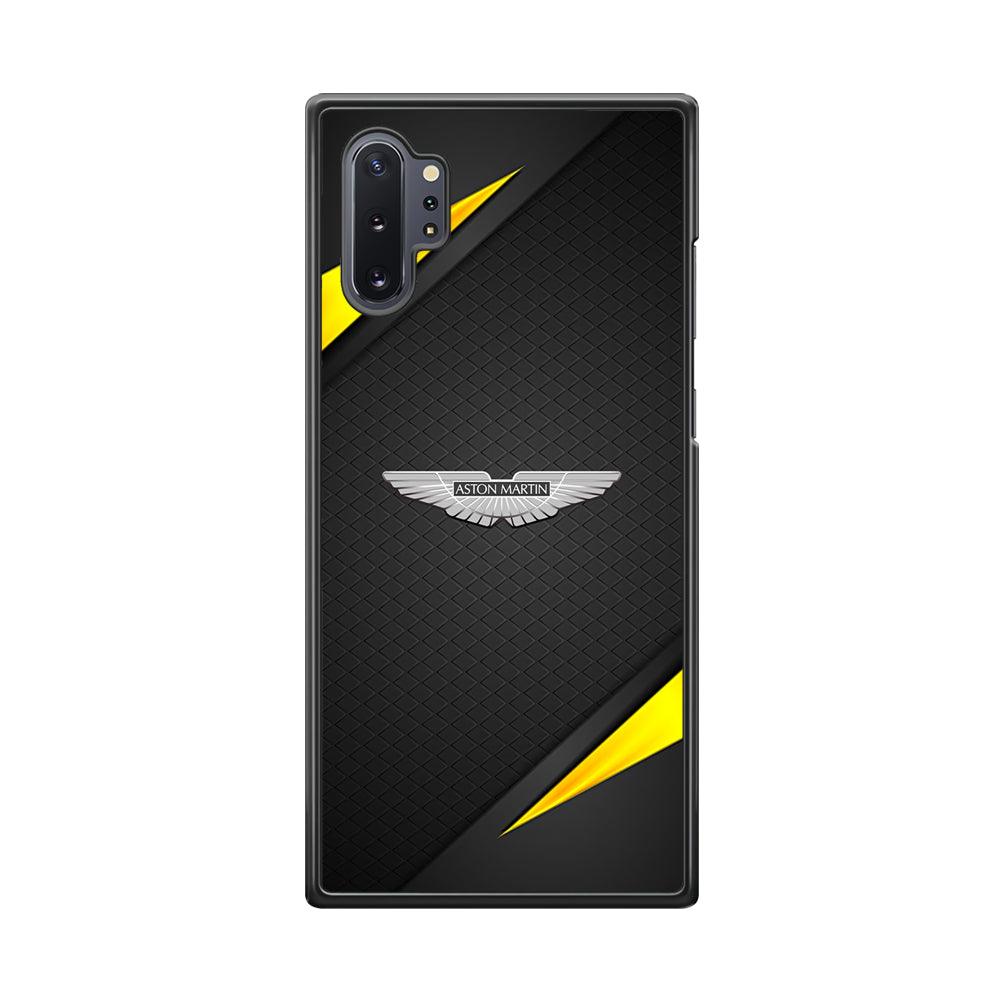 Aston Martin Silver Pinion Samsung Galaxy Note 10 Plus Case-Rubber Black (2D Case)-Oxvistore