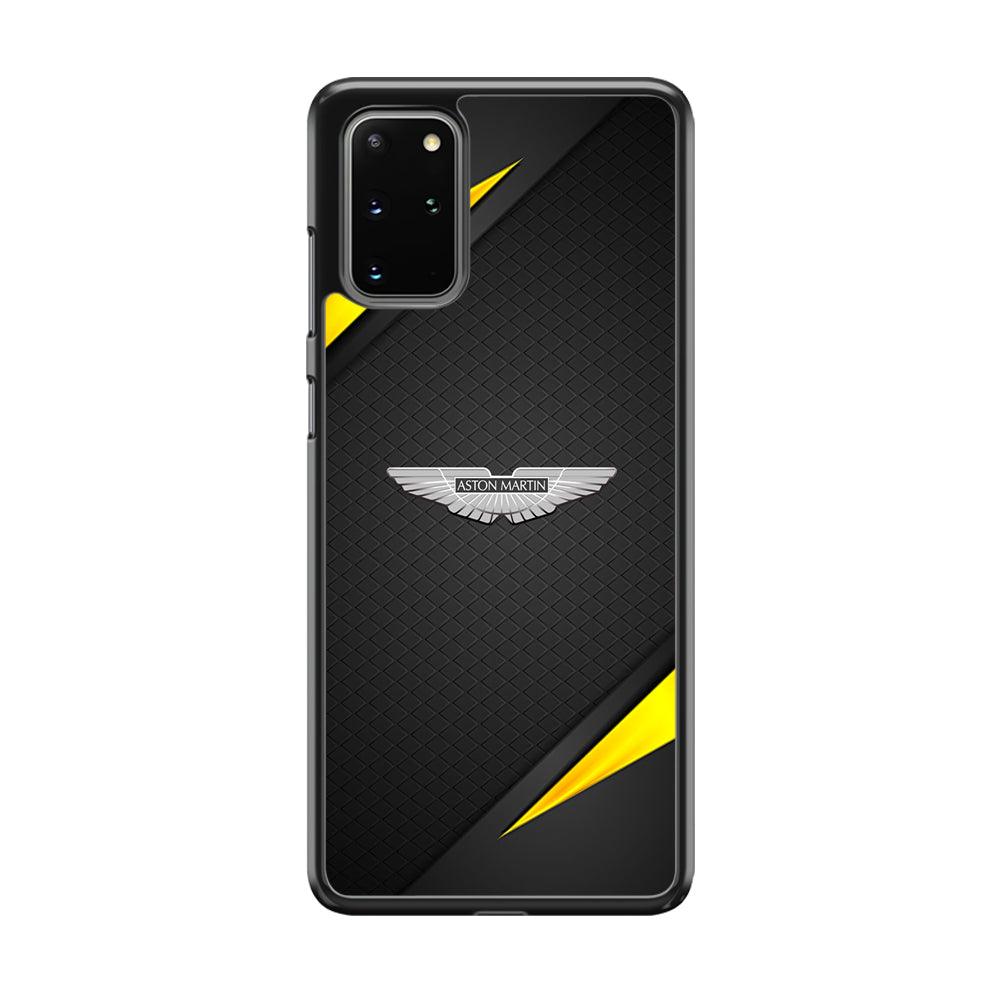 Aston Martin Silver Pinion Samsung Galaxy S20 Plus Case-Rubber Black (2D Case)-Oxvistore