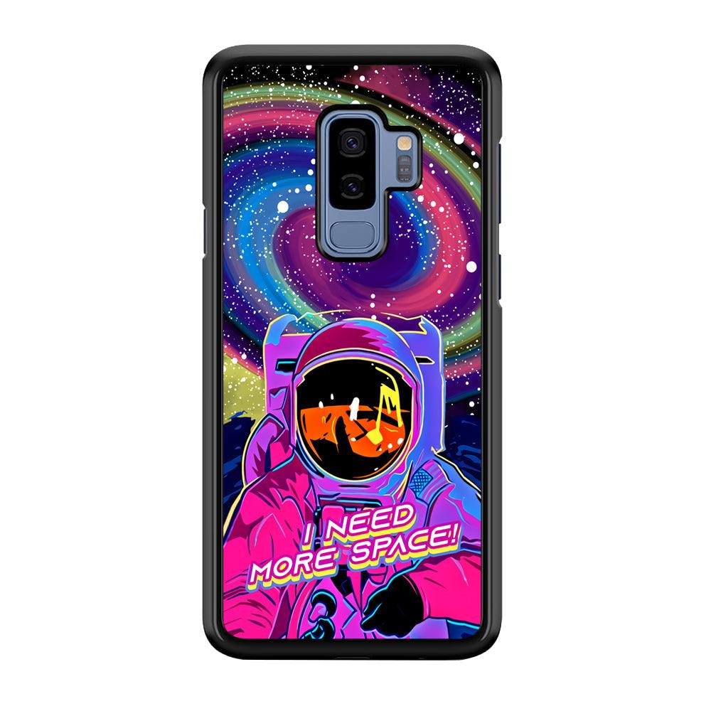 Astronaut Colorful Space Samsung Galaxy S9 Plus Case-Rubber Black (2D Case)-Oxvistore