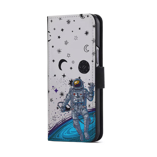 Astronaut Lost in Space Flip Wallet Phone Case-Oxvistore