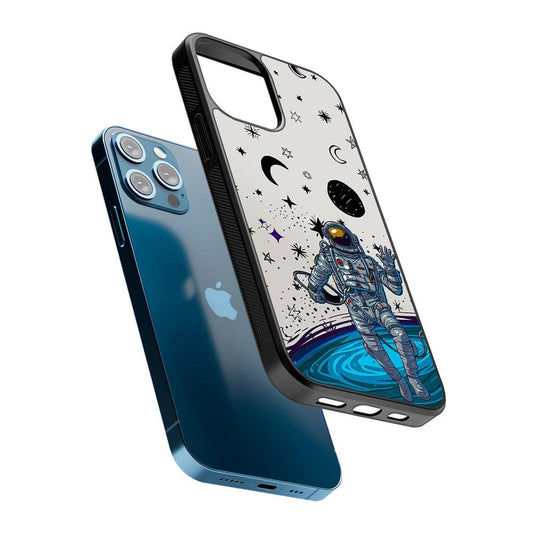 Astronaut Lost in Space 2D Rubber Phone Case-Oxvistore