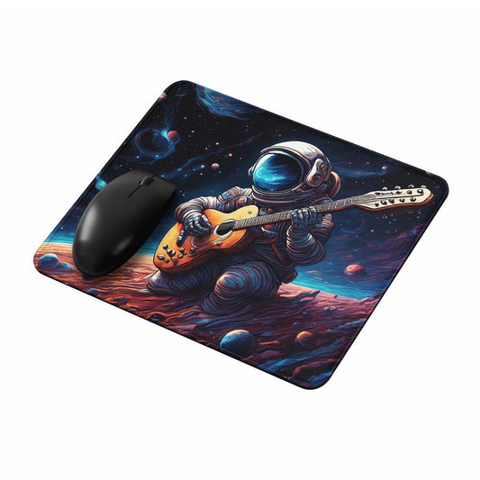 Astronaut Playing Guitar Mouse Pads-Oxvistore