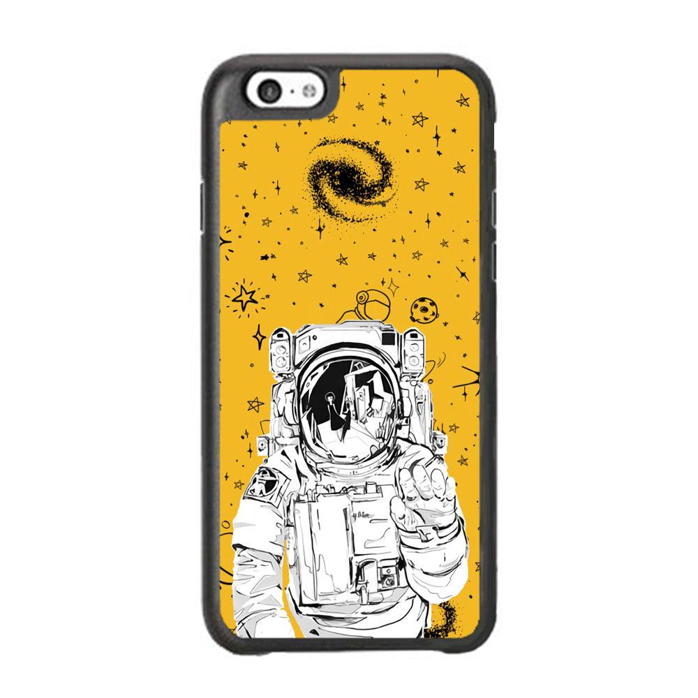 Astronaut Farewell iPhone 6 Plus | 6s Plus Case-Rubber Black (2D Case)-Oxvistore