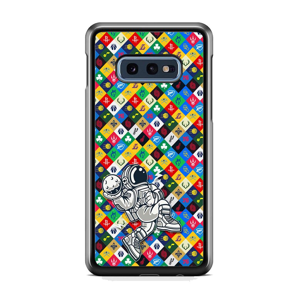 Astronauts Ball of Champion Samsung Galaxy S10E Case-Rubber Black (2D Case)-Oxvistore