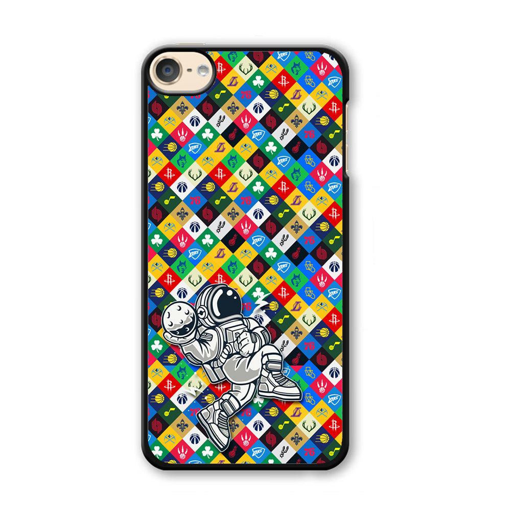 Astronauts Ball of Champion iPod Touch 6 Case-Plastic Black (2D Case)-Oxvistore