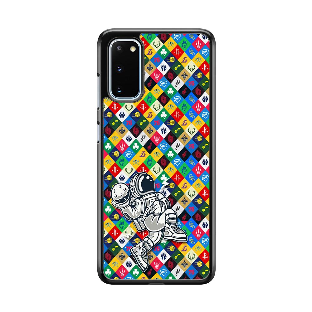 Astronauts Ball of Champion Samsung Galaxy S20 Case-Rubber Black (2D Case)-Oxvistore