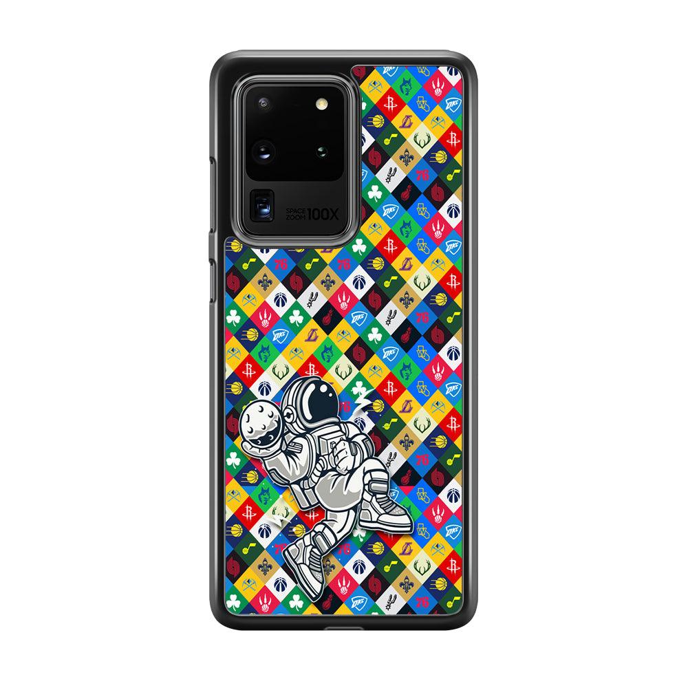 Astronauts Ball of Champion Samsung Galaxy S20 Ultra Case-Rubber Black (2D Case)-Oxvistore