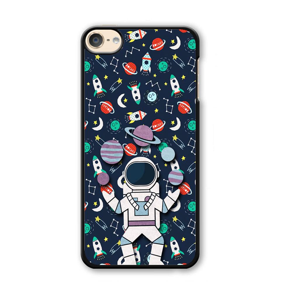 Astronauts Energy in Space iPod Touch 6 Case-Plastic Black (2D Case)-Oxvistore