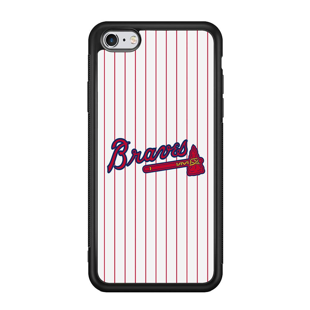 Atlanta Braves The Red Axe iPhone 6 Plus | 6s Plus Case-Rubber Black (2D Case)-Oxvistore