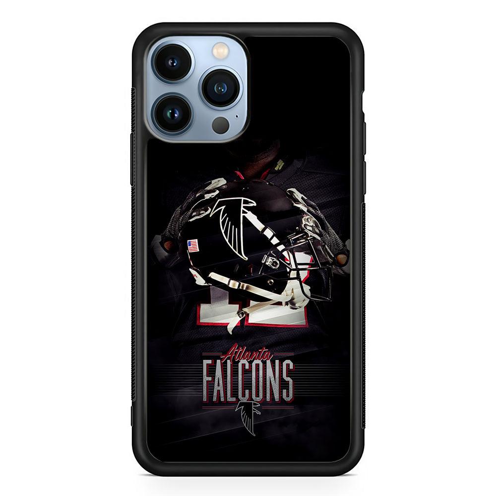 Atlanta Falcons Helmet 2D Rubber Phone Case-Black-Oxvistore