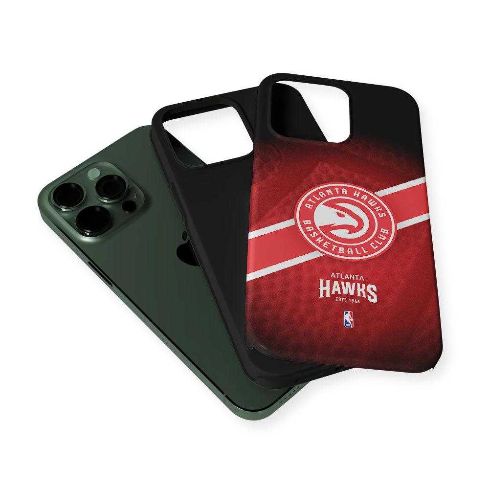 Atlanta Hawks Logo 2 in 1 Tough Phone Case-Oxvistore