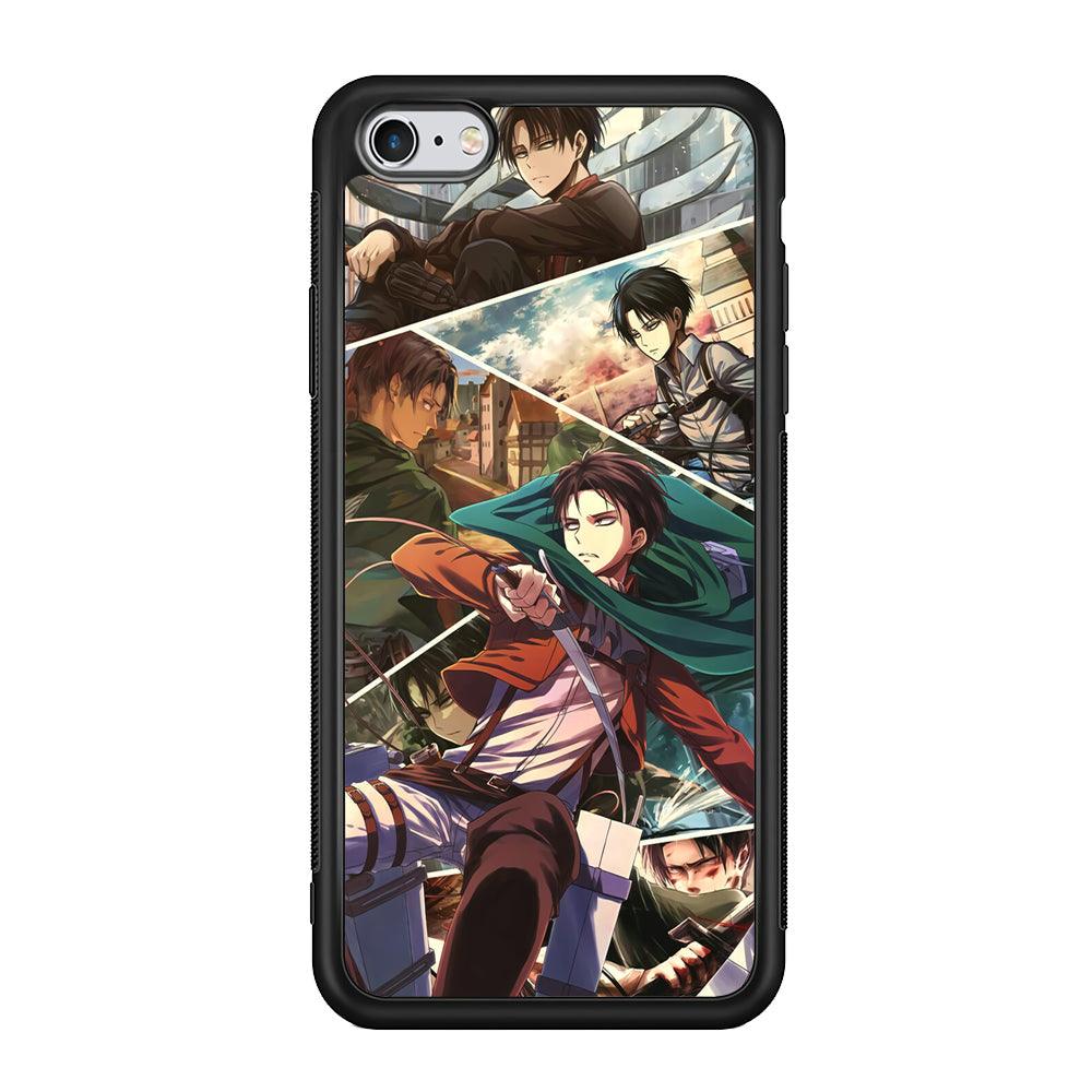 Attack on Titan Collage of Fighter iPhone 6 Plus | 6s Plus Case-Rubber Black (2D Case)-Oxvistore