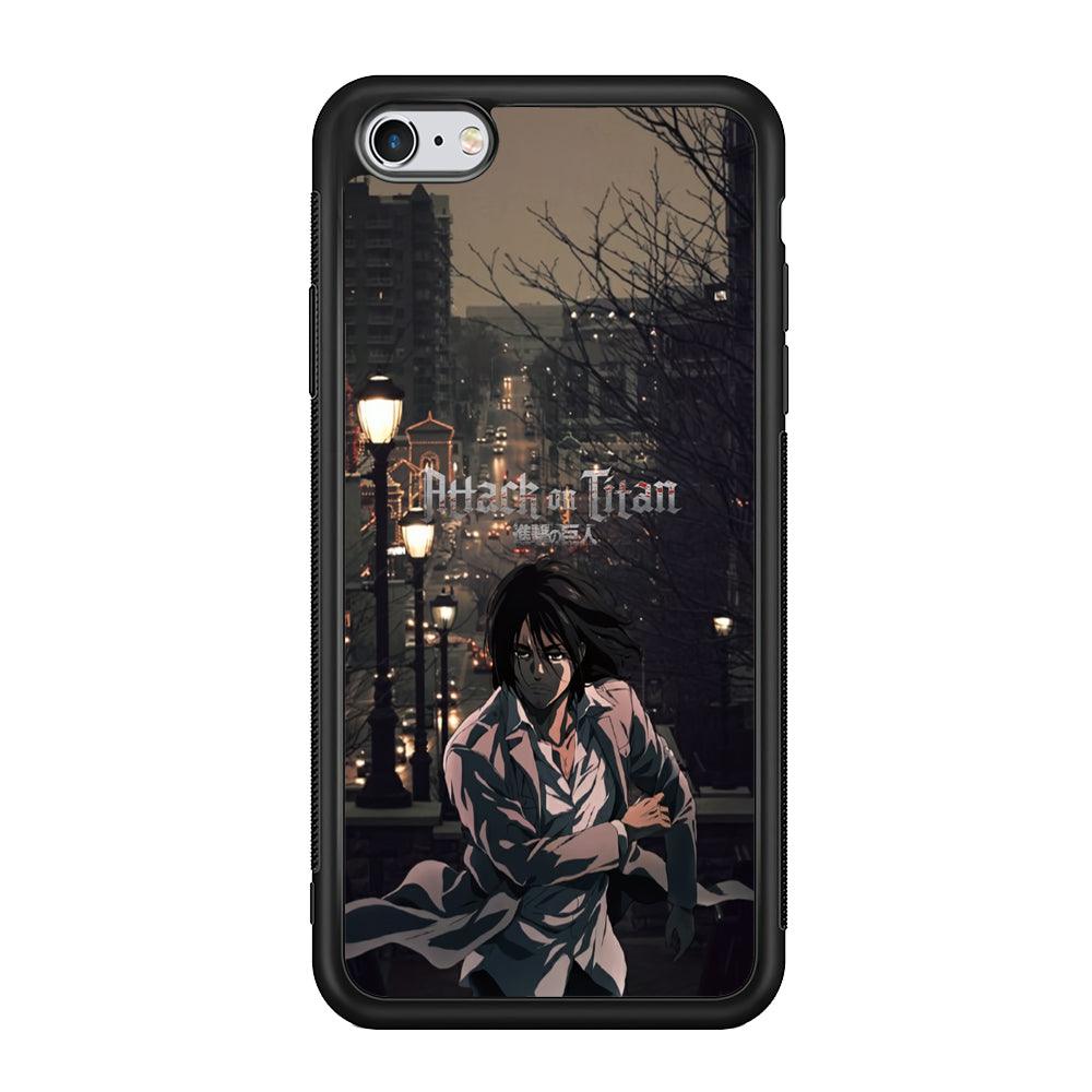 Attack on Titan Walked Home iPhone 6 Plus | 6s Plus Case-Rubber Black (2D Case)-Oxvistore