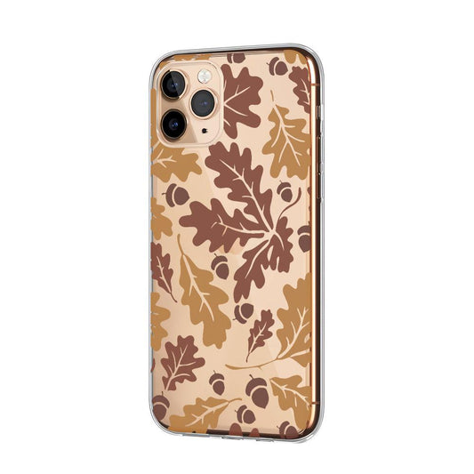 Autumn Foliage Brown and Dry Clear Soft Case-Oxvistore