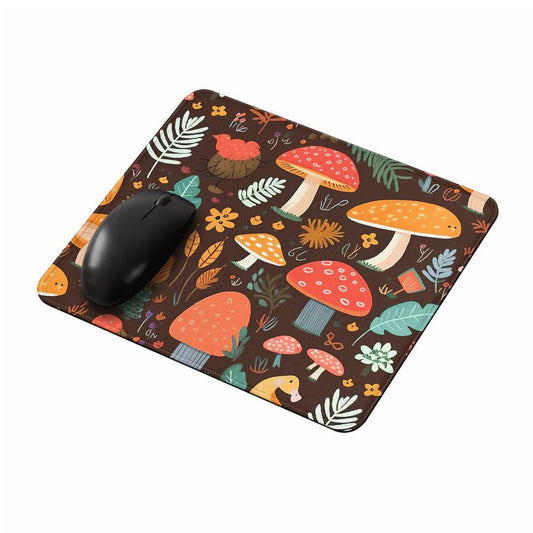 Autumn Mushrooms Pattern Mouse Pads-Oxvistore